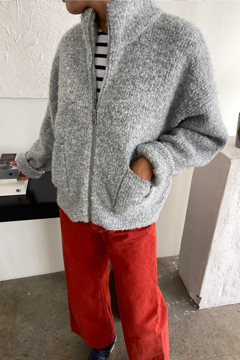 Louie Jacket in Heather Grey Nola Boutique Designer Womenswear