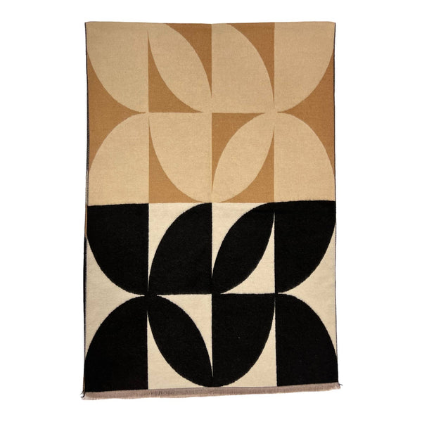 Retro Print Scarf in Blacca