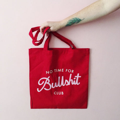 No B.S. Club Tote in Red