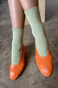 Her Socks in Avocado