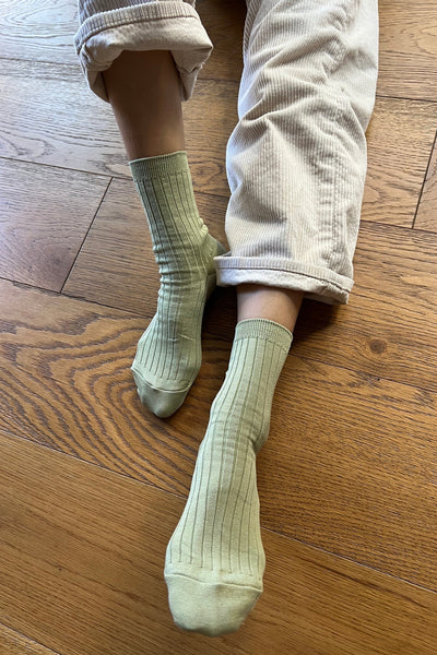 Her Socks in Avocado