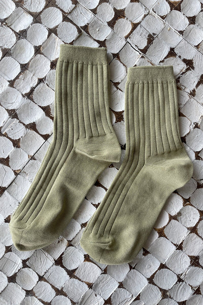 Her Socks in Avocado