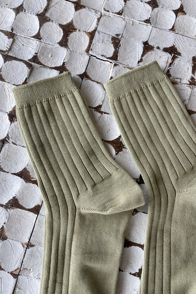 Her Socks in Avocado