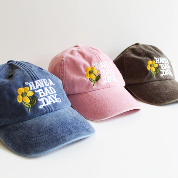 Have a Bad Day Baseball Cap in Vintage Black