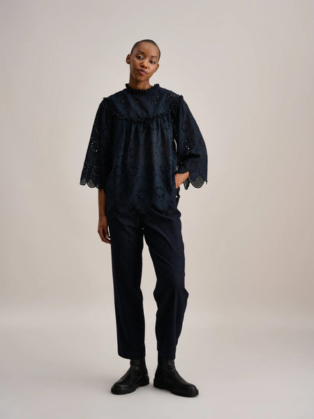 Calais Blouse in Black Beauty
