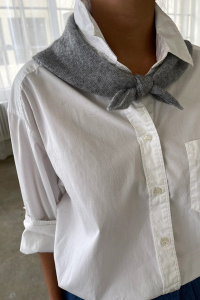 Cashmere Bandana in Heather Grey