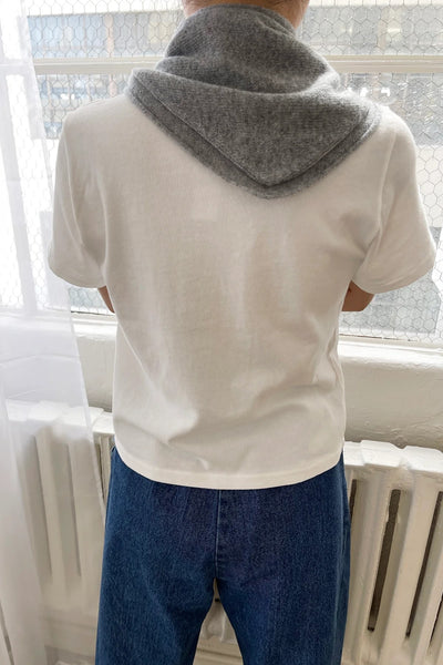 Cashmere Bandana in Heather Grey