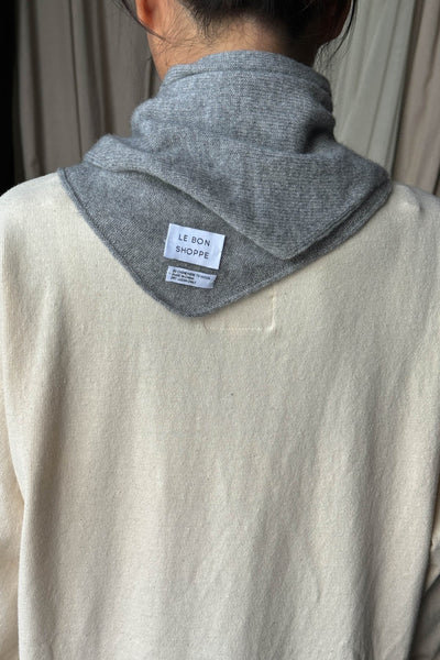 Cashmere Bandana in Heather Grey
