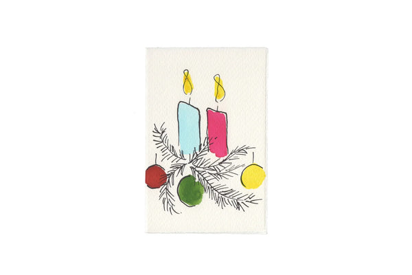 Christmas Candles Card