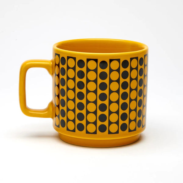 Circles Mug in Yellow