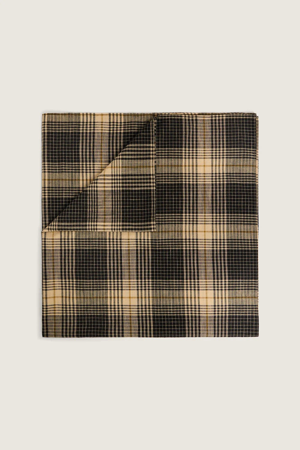 Collection Scarf in Ecru & Black Check