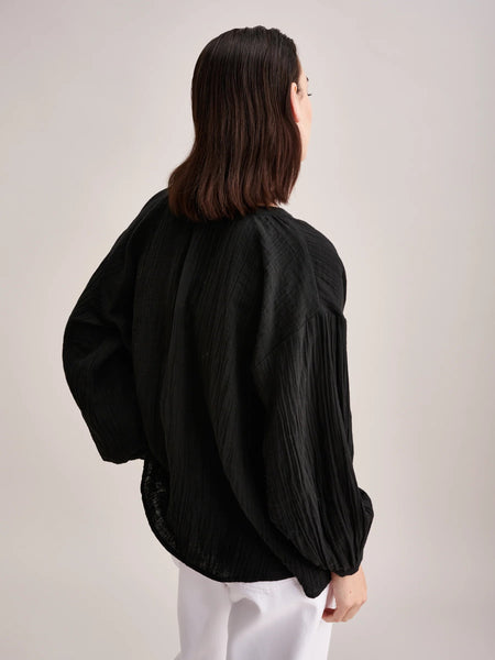 Dakar Blouse in Black Beauty