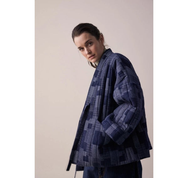 Denim Patch Quilt Jacket