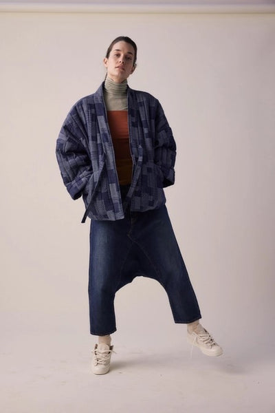 Denim Patch Quilt Jacket
