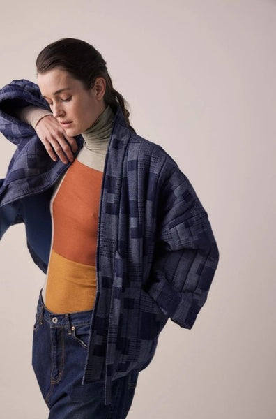 Denim Patch Quilt Jacket