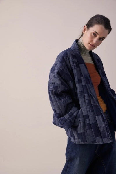 Denim Patch Quilt Jacket