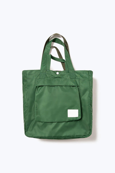 Double Bag in Kelly Green and Olive