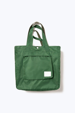 Double Bag in Kelly Green and Olive