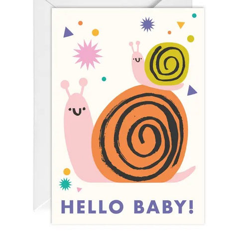 Hello Baby Snails Card
