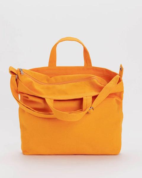 Horizontal Zip Duck Bag in Tangerine