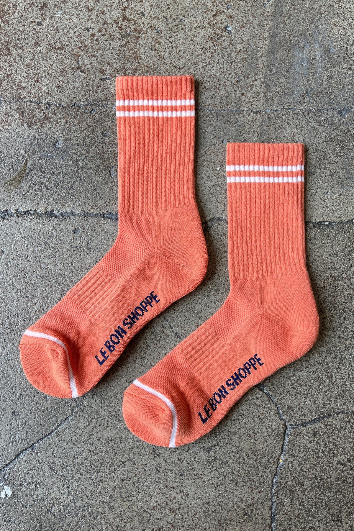 Boyfriend Socks in Orange
