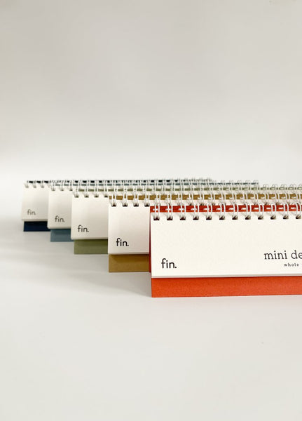 2024 Mini Desk Calendar in Light Brown