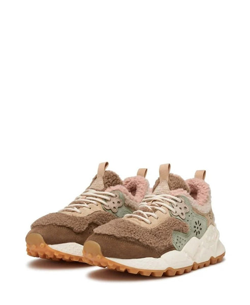 Kotetsu Sneakers in Teddy Beige and Pink