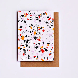 Mustard Terrazzo Art Card