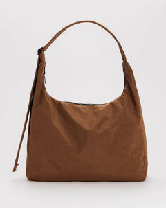 Nylon Shoulder Bag in Brown
