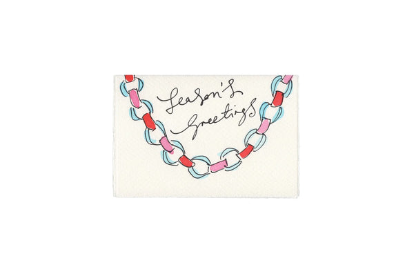 Paper Chains Christmas Card