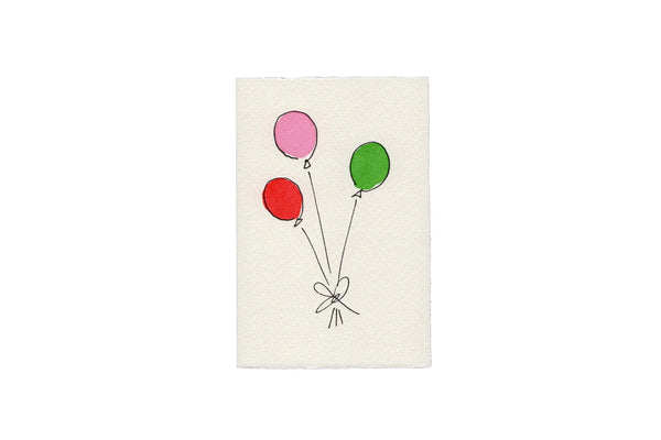 Balloons Card in Pink