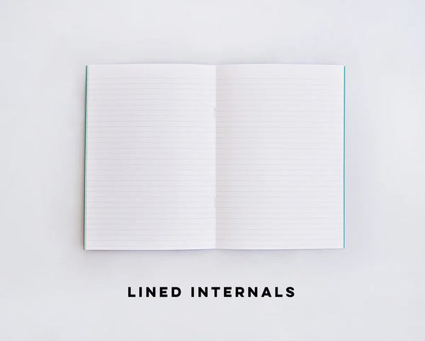 Pink Cut Out Shapes Slimline Notebook