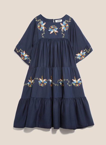 Petite Paloma Dress in Navy
