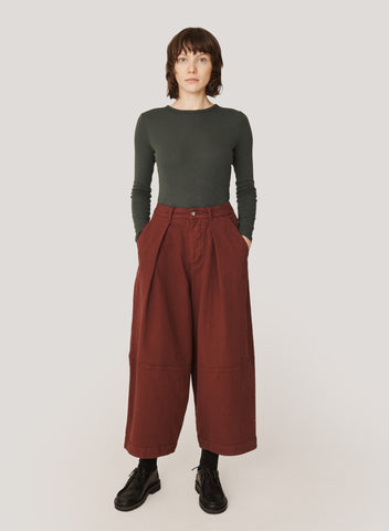Deadbeat Trousers in Burgundy