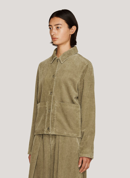 Ronnie Corduroy Jacket in Olive