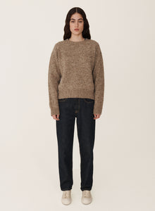 Earth Jets Crew Neck Knit in Natural
