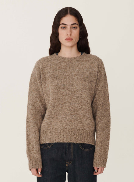 Earth Jets Crew Neck Knit in Natural