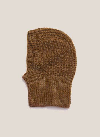 Wool Balaclava in Brown