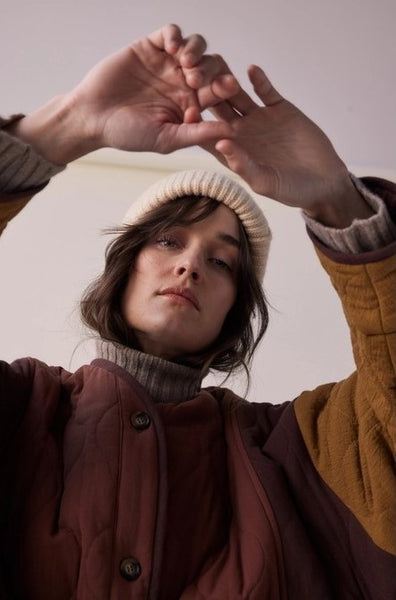 Cotton Patch Quilted Jacket in Multicolour