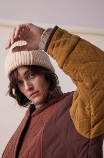 Cotton Patch Quilted Jacket in Multicolour