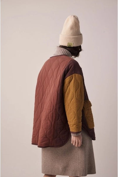 Cotton Patch Quilted Jacket in Multicolour
