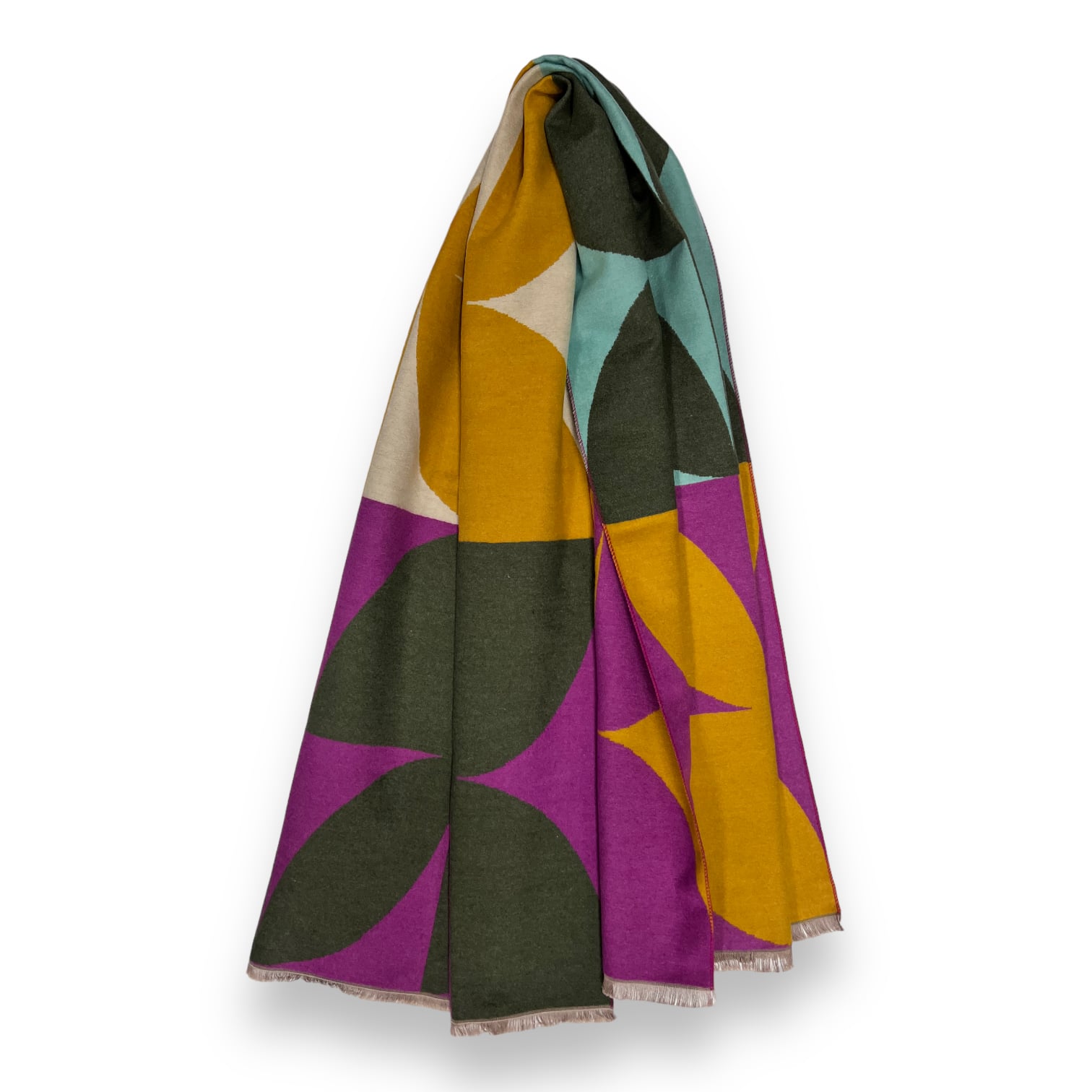 Retro Print Scarf in Turgenta