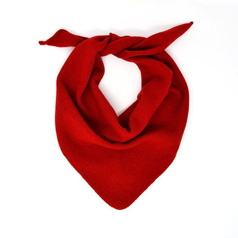 Lambswool Neckerchief in Ruby Red