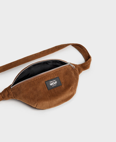 Waist Bag in Caramel Corduroy