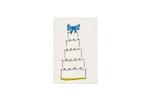 Wedding Cake Card in Blue