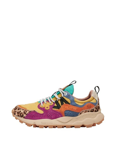 Yamano 3 Sneakers in Purple and Ochre