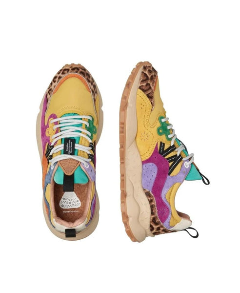 Yamano 3 Sneakers in Purple and Ochre