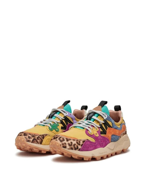 Yamano 3 Sneakers in Purple and Ochre