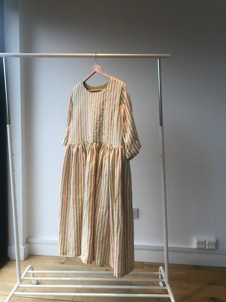 Dale Dress in Pastel Stripe