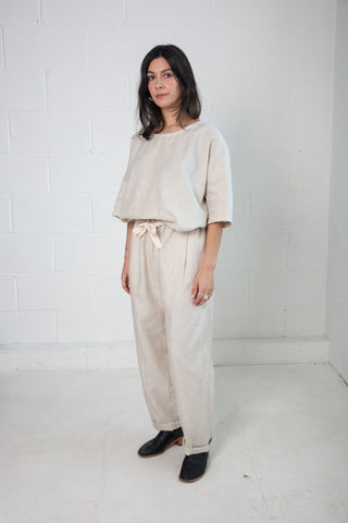 Tariff Pants in Ecru Linen